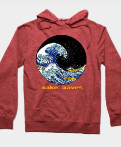 MAKE GREAT WAVES PIXEL ART Hoodie