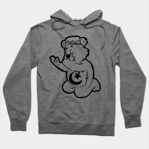 MUSLIM PRAYING TEDDY Islam Prayer Allah Quran Hoodie