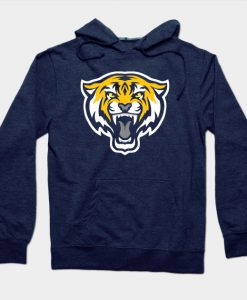 Modern Tiger Mascot Sports Logo - Yellow Hoodie