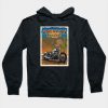 Motorcycle poster in American desert Hoodie