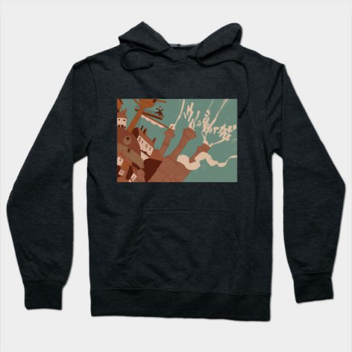 Moving Castle (landscape) Hoodie