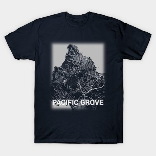 Pacific Grove California City Map T-Shirt