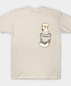 Pocket Cute Borzoi Dog T-Shirt