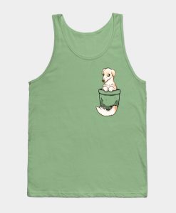 Pocket Cute Borzoi Dog Tank Top