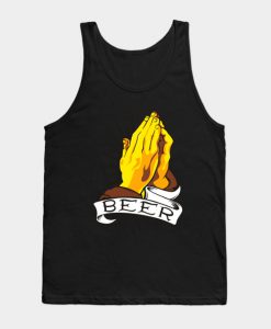 Praying Hands IPA Pub Beer Drinking Tank Top