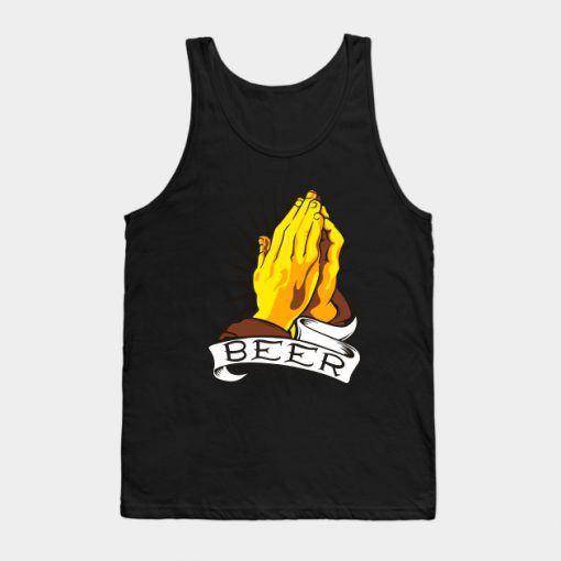 Praying Hands IPA Pub Beer Drinking Tank Top