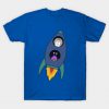 Rocket Ship Cat & Alien T-Shirt