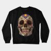 Sugar Skull Dia De Los Muertos Mexican Holiday Crewneck Sweatshirt