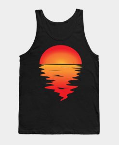 Sunset reflecting on water Tank Top