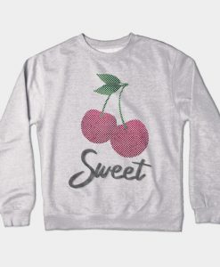 Sweet cherry fruit strawberry gift cherry tree Crewneck Sweatshirt