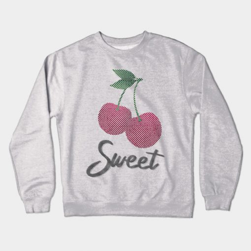 Sweet cherry fruit strawberry gift cherry tree Crewneck Sweatshirt