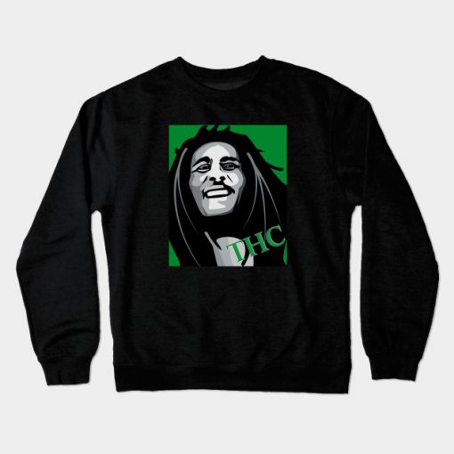 THC Retro Parody Graphic Crewneck Sweatshirt