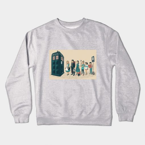 Tardis Away! Crewneck Sweatshirt