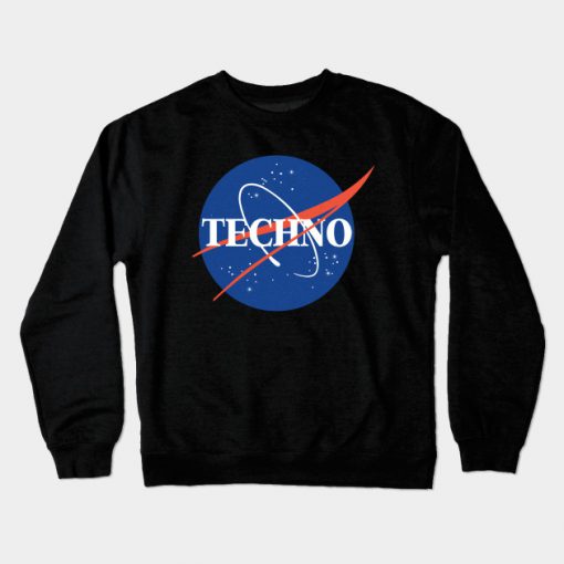 Techno meets Nasa Crewneck Sweatshirt