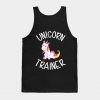 Unicorn Horse cute funny horn magical trainer pink gift Tank Top