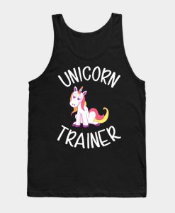 Unicorn Horse cute funny horn magical trainer pink gift Tank Top
