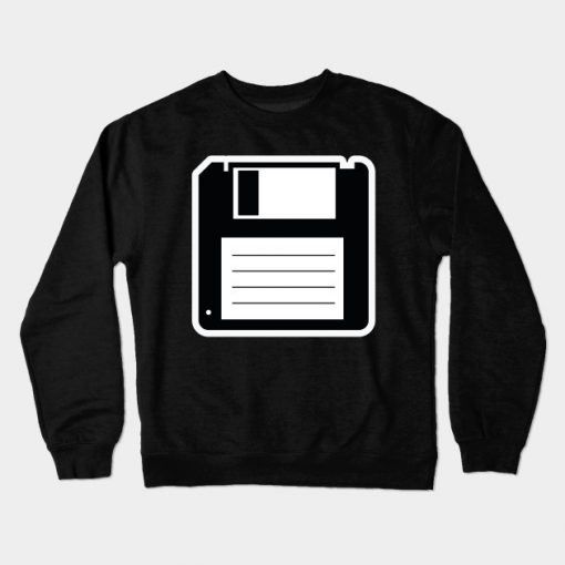 Vhs cassette Floppy disk nerd geek Retro gift Crewneck Sweatshirt