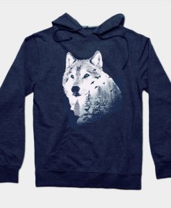 Wolf Forest Design Hoodie