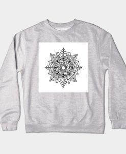 black and white Crewneck Sweatshirt