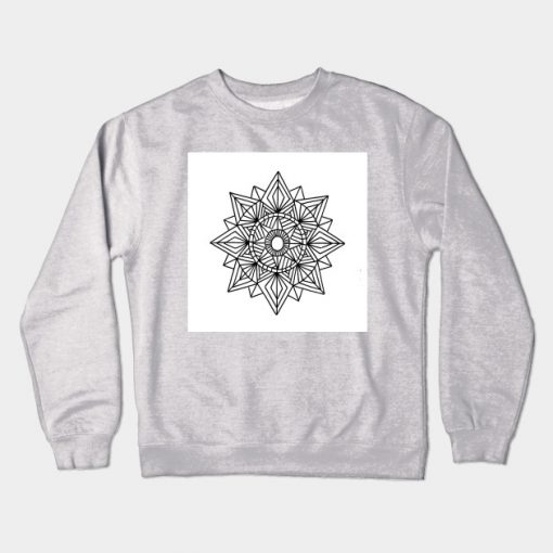 black and white Crewneck Sweatshirt