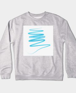 blue glitter Crewneck Sweatshirt