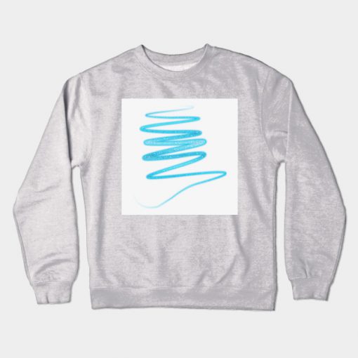 blue glitter Crewneck Sweatshirt