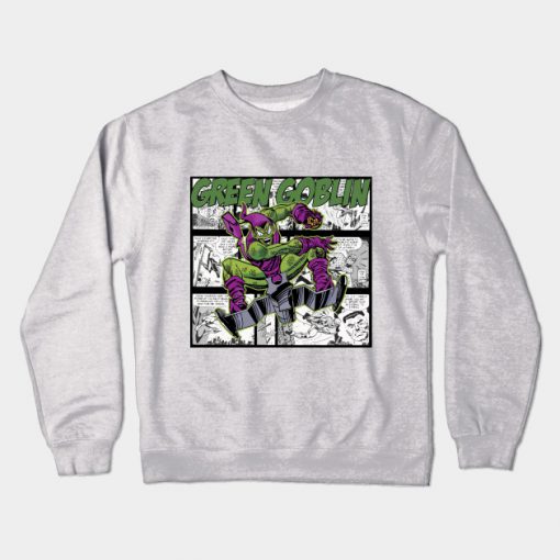 green goblin-villain-spiderman Crewneck Sweatshirt