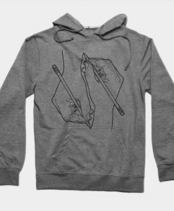 hand drawn hand drawing Hoodie