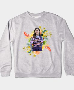 not a girl, not a person, not a robot Crewneck Sweatshirt