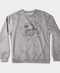 space man Crewneck Sweatshirt