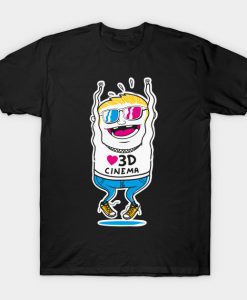 3D Cinema Movie TV Motion T-Shirt
