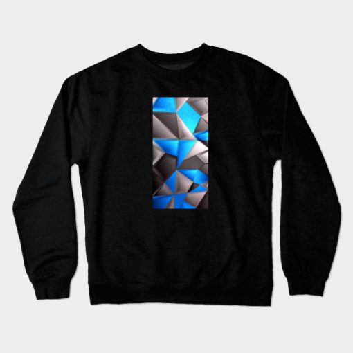 3D Polygonal Triangles Crewneck Sweatshirt