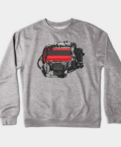 4G63 engine sticker Crewneck Sweatshirt