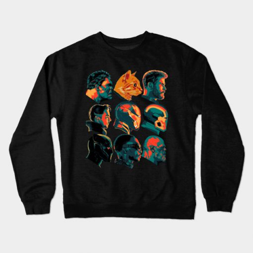 Avengers End game 9 characters Crewneck Sweatshirt