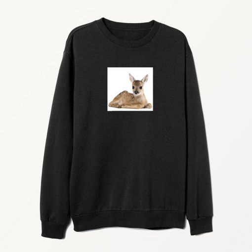 Baby deer Ari black sweatshirt