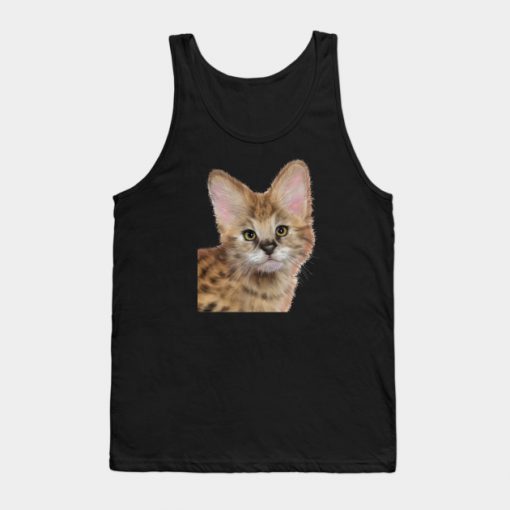 Beautiful African Serval Cat Tank Top