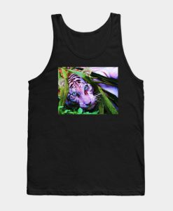 Beautiful Mysterious White Tiger Tank Top