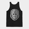 Black and White Skull Art Tank Top