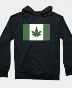 Canada Weed Flag Hoodie