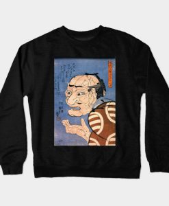 Caricature by Utagawa Kuniyoshi Crewneck Sweatshirt