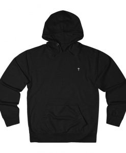 Christian Cross Logo Fitted Pullover Hoodie