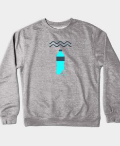 Clean Oceans - Plastic Bottle - Waves Crewneck Sweatshirt