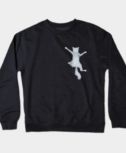 Climbing Cat Crewneck Sweatshirt