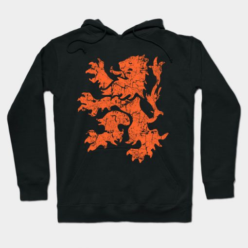 Dutch Lion Rampant, Distressed Hoodie