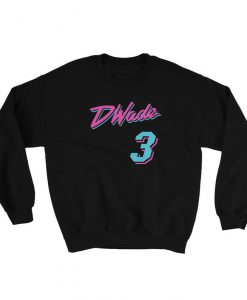 Dwyane Wade Miami Heat Miami Vice Crewneck Sweatshirt