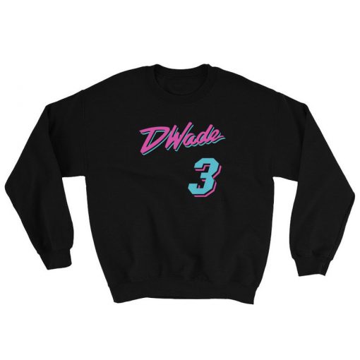 Dwyane Wade Miami Heat Miami Vice Crewneck Sweatshirt