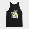 Eat Sleep Football Repeat Tank Top