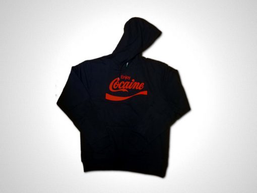 Enjoy Coke Funny Black Hooded