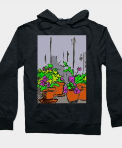 Fire Island Flower Pots Hoodie