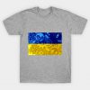 Flag of Ukraine - Gears T-Shirt